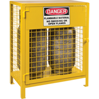 Gas Cylinder Cabinets, 2 Cylinder Capacity, 30" W x 17" D x 37" H, Yellow Buying Direct Corp.