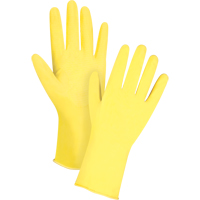 Gants jaune canari de premi&egrave;re qualit&eacute; r&eacute;sistants aux produits chimiques, Taille Petit/7, 12" lo, Latex de caoutchouc, Doublure en Ouat&eacute;e, 15 mils Buying Direct Corp.