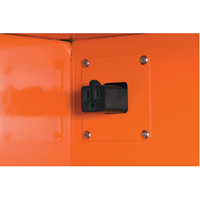Emergency Preparedness Storage Cabinets, Steel, 4 Shelves, 65" H x 43" W x 18" D, Orange Buying Direct Corp.