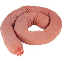 Remblais tubulaires absorbants, Mati&egrave;res dangereuses, Absorption 40 gal., 3" la x 4' lo, Pqt de 25 Buying Direct Corp.