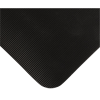 Tapis tr&egrave;s robuste pour panneau de contr&ocirc;le No 720, Ondul&eacute;, 3' x 10' x 5/8", Noir, PVC Buying Direct Corp.