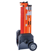 Wheeled Barrier, 50' L, Plastic, Orange Buying Direct Corp.