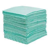 Premium Bonded Sorbent Pads, Hazmat, 15" x 18", 30 gal. Absorbancy Buying Direct Corp.