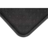 Boot Tray, Plastic, Black, 25" L x 14" W Buying Direct Corp.
