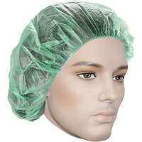 Bonnets bouffants, Polypropyl&egrave;ne, 21", Vert Buying Direct Corp.