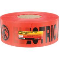 Scotch&reg; Buried Barricade Tape, English, 3" W x 1000' L, 4 mils, Black on Red Buying Direct Corp.