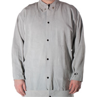 Veste de soudage en cuir de vache refendu, Cuir, Petit, Gris Buying Direct Corp.