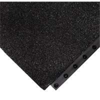 24/Seven&reg; Locksafe&reg; Anti-Fatigue Mat, Textured, 3' x 3' x 5/8", Black, Nitrile Buying Direct Corp.