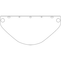 Visi&egrave;re de s&eacute;curit&eacute; universelle Dynamic, Polycarbonate, Teinte Transparent Buying Direct Corp.