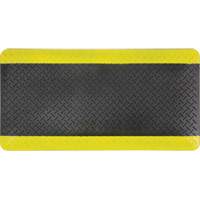 Tapis antifatigue, Losange, 1-2/3' x 3-1/4' x 3/4", Noir/Jaune, Polyur&eacute;thane Buying Direct Corp.