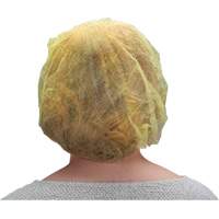 Bonnets bouffants, Polypropyl&egrave;ne, 21", Jaune Buying Direct Corp.