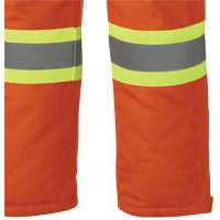 5534A Flame-Resistant Quilted Safety Overalls, Small, Orange Buying Direct Corp.