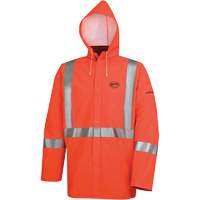 576J Veste de pluie ignifuge haute visibilit&eacute;, Petit, Orange haute visibilit&eacute; Buying Direct Corp.