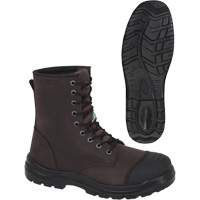 1028 Brown 8" Work Boots, Leather, Steel Toe, Size 10 Buying Direct Corp.