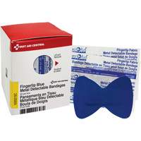 Fingertip Blue Detectable Bandages, Fingertip, Fabric Metal Detectable, Sterile Buying Direct Corp.