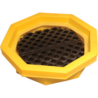 Ultra-Drum Tray&reg; with Grating, 32" L x 32" W x 8.1" H, 21.1 US gal. Spill Capacity Buying Direct Corp.
