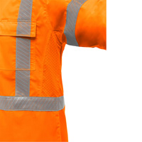 Chemise de travail &agrave; manches longues et X au dos Bisley avec X-Airflow, Poly-coton, Petit, Orange haute visibilit&eacute; Buying Direct Corp.