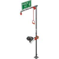 Combination Shower with Open Stainless Steel Bowl & Top Inlet, Pedestal Buying Direct Corp.