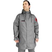 CoreMAX FR 35" Jacket with Attached Hood, Small, Grey Buying Direct Corp.