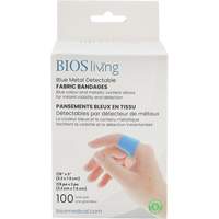 Blue Bandages, Rectangular/Square, 3", Fabric Metal Detectable, Sterile Buying Direct Corp.