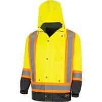 Parka de s&eacute;curit&eacute; d'hiver imperm&eacute;able 7-en-1 5057 Pioneer Yukon, Polyester, Noir/Jaune lime haute visibilit&eacute;, T-petit Buying Direct Corp.