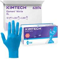 Gants d'examen Kimtech Element, T-petit, Nitrile, 3,2 mils, Sans poudre, Bleu, Classe 2 Buying Direct Corp.