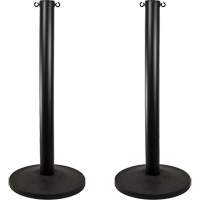 Industrial Stanchion, 37" High, Black Buying Direct Corp.