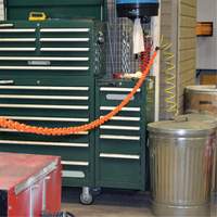 Magnetic Chain Barrier Warehouse Kit, Orange Buying Direct Corp.