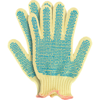 Knit Gloves with Dots, Size Small/7, 7 Gauge, PVC Coated, Kevlar&reg; Shell, ANSI/ISEA 105 Level 2 Buying Direct Corp.