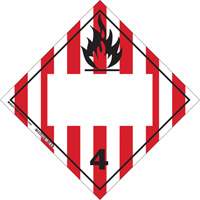 Flammable Solids TDG Placard, Adhesive Vinyl Buying Direct Corp.