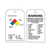 Self-Laminating Right-To-Know Tags, Polyester, 3" W x 5-3/4" H, English Buying Direct Corp.