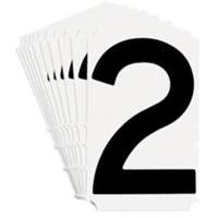 Quick-Align&reg; Individual Gothic Number and Letter Labels, 2, 4" H, Black Buying Direct Corp.