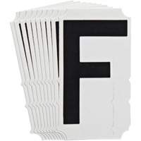 Quick-Align&reg; Individual Gothic Number and Letter Labels, F, 4" H, Black Buying Direct Corp.