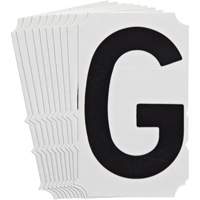Quick-Align&reg; Individual Gothic Number and Letter Labels, G, 4" H, Black Buying Direct Corp.