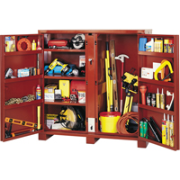 Jobsite Shelf Cabinet, Steel, 47.5 Cubic Feet, Red Buying Direct Corp.