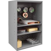 Abrasive Storage Cabinet with Pegboard, Steel, 19-7/8" x 14-1/4" x 32-3/4", Grey Buying Direct Corp.