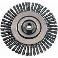 Wire Wheel Brushes, 4-7/8" Dia., 0.02" Fill, 5/8"-11 Arbor, Stainless Steel Buying Direct Corp.