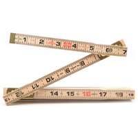 Red End&reg; Rule with Two 6" Slide Rule Extensions, 6' L, Wood, 1/16" Graduations Buying Direct Corp.