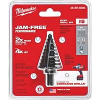 #5 Step Drill Bit, 1/4" - 1-3/8" , 1/8" Increments, High Speed Steel Buying Direct Corp.