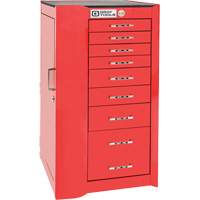 Pro+ Left Side Rider Tool Cabinet, 8 Drawers, 19" W x 19" D x 36-1/2" H, Red Buying Direct Corp.