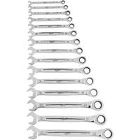 Ratcheting Wrench Set, Combination, 15 Pieces, Metric Buying Direct Corp.