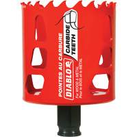 Wood & Metal Hole Saw, 2-9/16", 2-3/8" Depth of Cut, Carbide Buying Direct Corp.