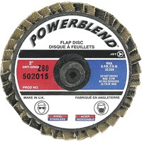 Disque &agrave; feuillets PowerBlend Roll-On, 2" x Type R, Grain Z80 Buying Direct Corp.