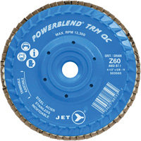 Disque &agrave; feuillets PowerBlend TRM QC ajustable, 4-1/2" x 5/8"-11, Type 27, Grain Z60, Alumine de zirconium Buying Direct Corp.