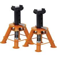 Low Profile Jack Stands, Locking Pin, 10 Tons Capacity, 17-1/3" - 11-1/8" H Buying Direct Corp.