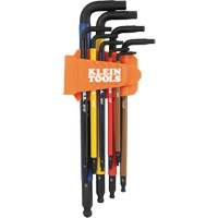 Colour-Coded Extra-Long L Style Hex Key Caddy Set, 9 Pcs., Imperial Buying Direct Corp.