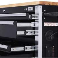 HDRC5212 HD Series Roller Cabinet, 12 Drawers, 51-1/4" W x 21" D x 40-3/10" H, Black Buying Direct Corp.