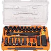 KNECT Complete Impact Pass Through & Flip Socket Set, 39 Pcs, Impact Buying Direct Corp.