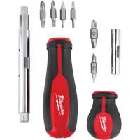 11-in-1 Multi-Bit Screwdriver & 6-in-1 Stubby Multi-Bit Screwdriver Set, 3"/9-4/5" L, Cushion Grip Handle Buying Direct Corp.