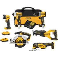 XR&reg; Cordless Brushless 6-Tool Combo Kit , Lithium-Ion, 20 V Buying Direct Corp.